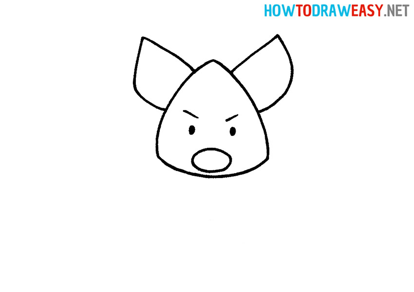 How to Draw a Hyena Step 3