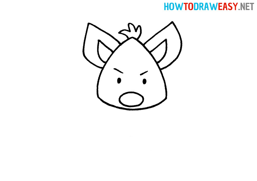 How to Draw a Hyena Step 4