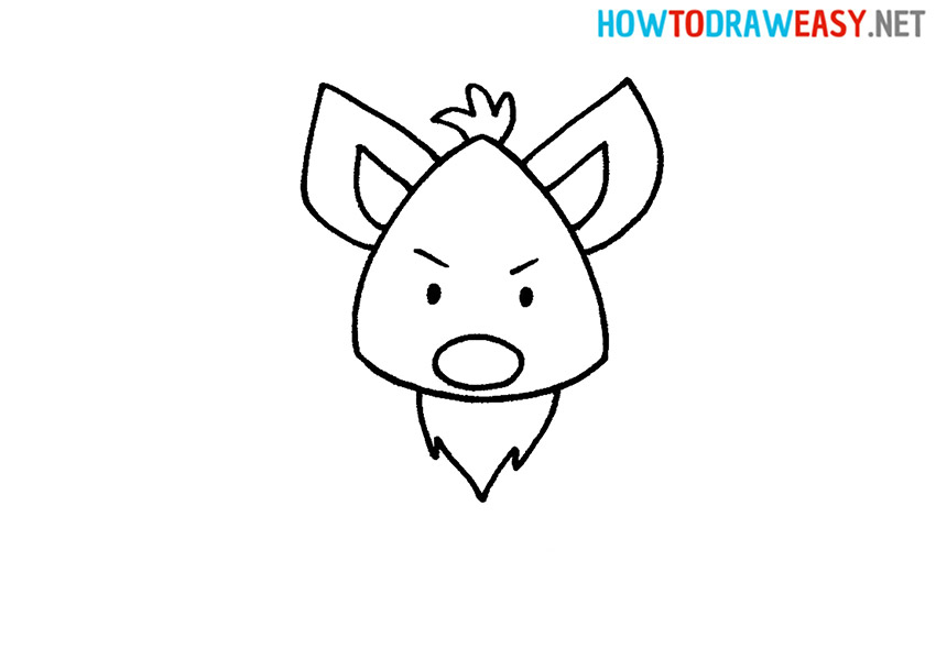 How to Draw a Hyena Step 5