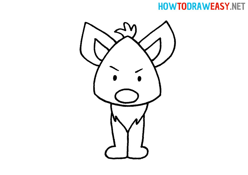 How to Draw a Hyena Step by Step Easy