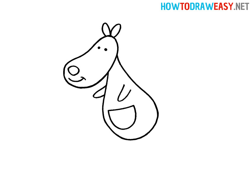 How to Draw a Kangaroo Easy Step by Step
