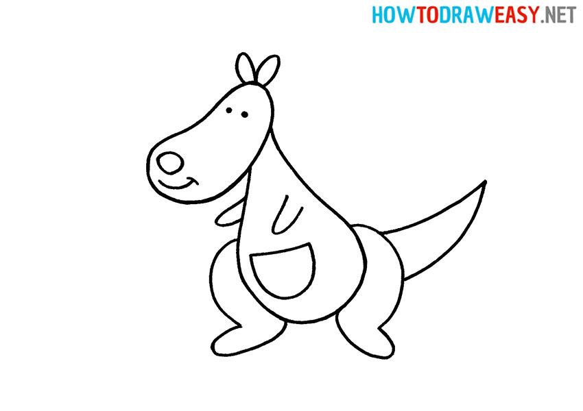 How to Draw a Kangaroo Easy