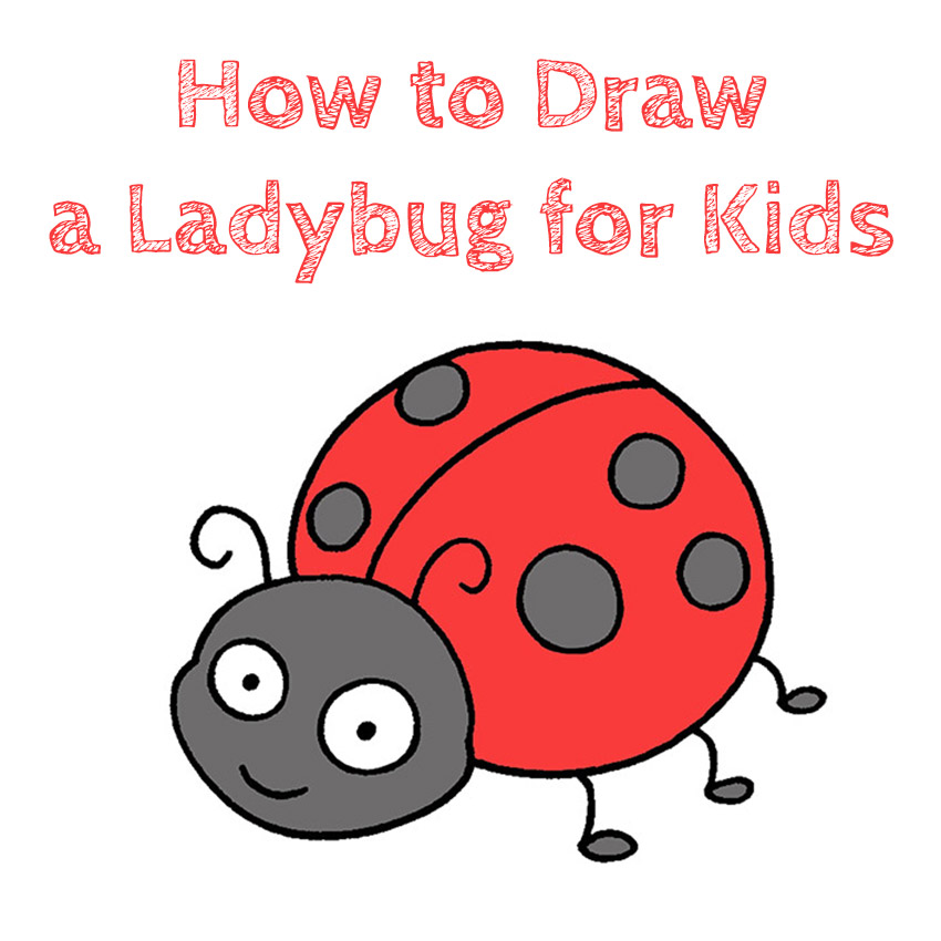 How To Draw A Ladybug Drawing Tutorial Drawing For Kids Easy Drawings