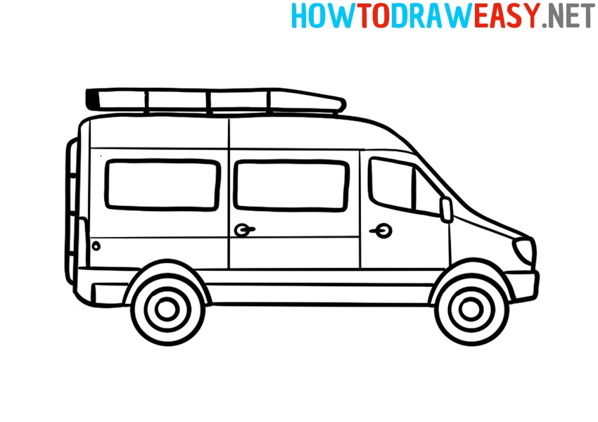 How to Draw a Minivan Easy