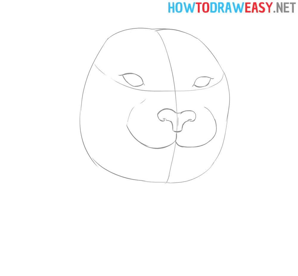 How to Draw a Panther Head Step 5