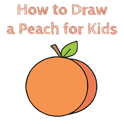 How to Draw a Peach Easy