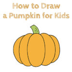 How to Draw a Pumpkin for Kids
