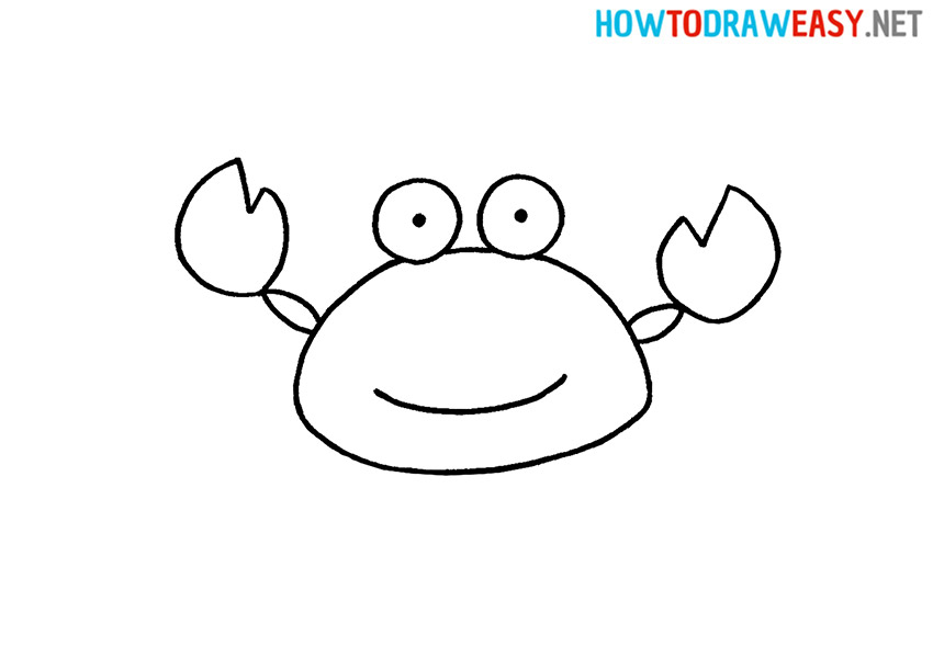 How to Draw a Simple Crab