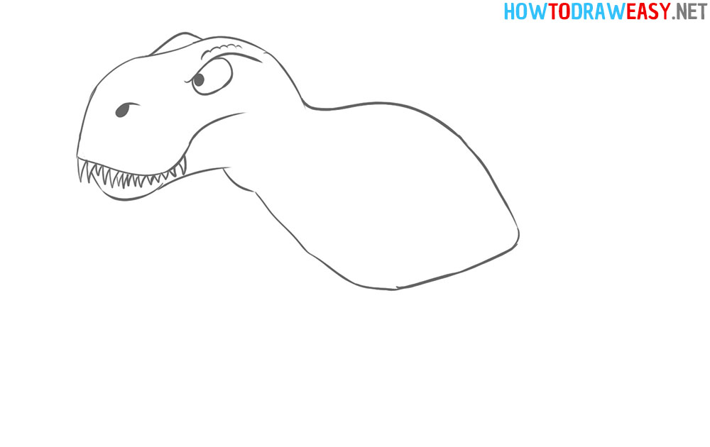 How to Draw a T Rex Easy