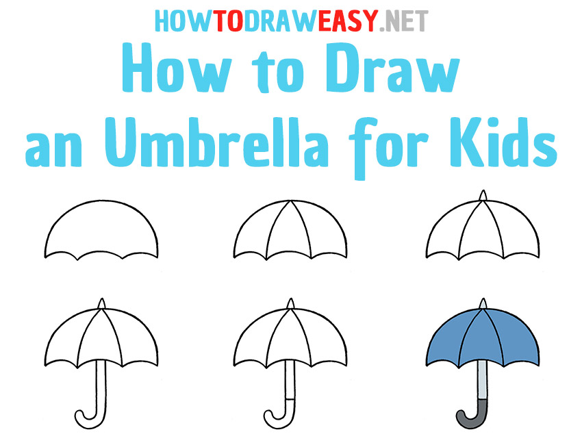 How to Draw an Umbrella Step by Step