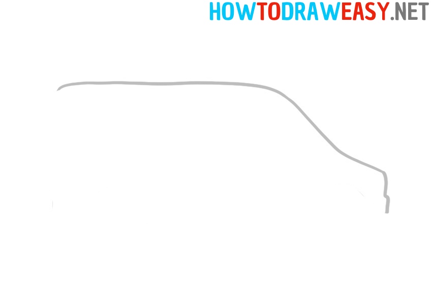 How to Drawing Minivan Car