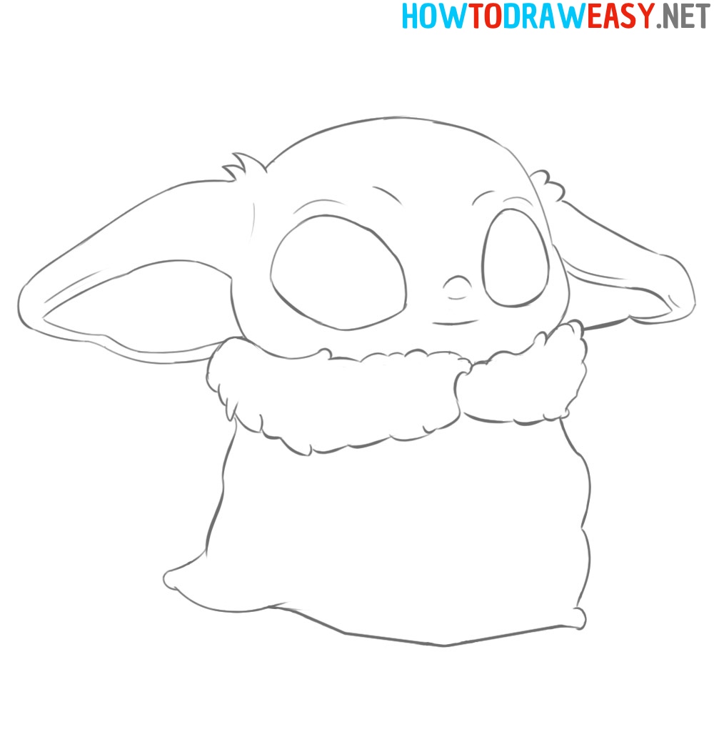 How to Sketch Baby Yoda