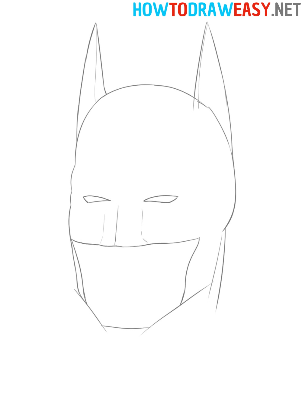How to Sketch Batman Head