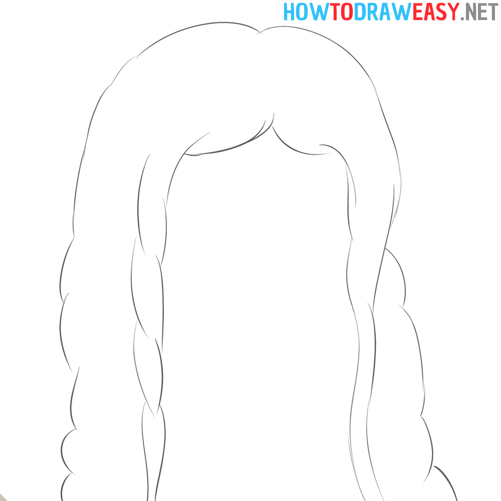 How to Sketch a Girl Face Step 1