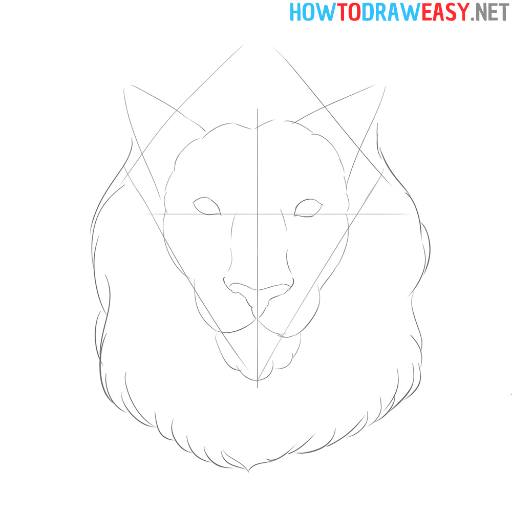 How to Sketch a Lion's Face