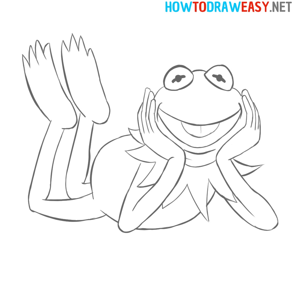 Kermit the Frog Drawing Guide
