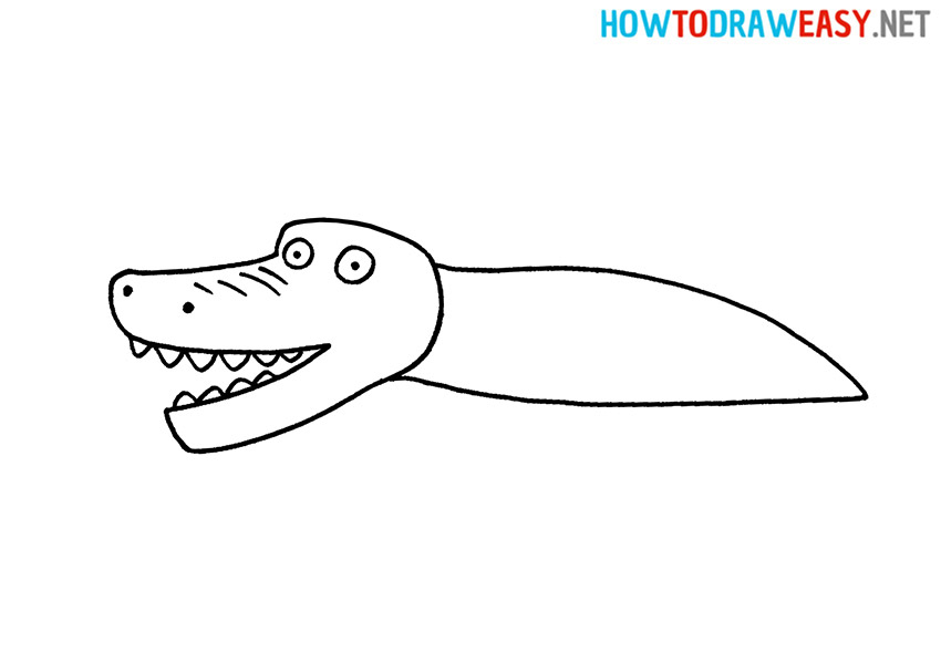 Learn How to Draw a Crocodile