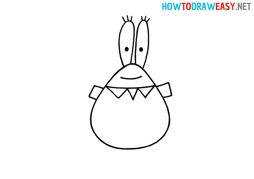 Mr. Krabs Easy Drawing