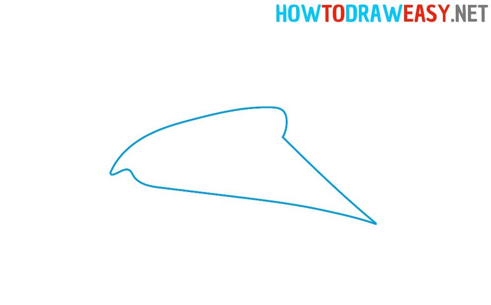 Pizza Drawing Step 1