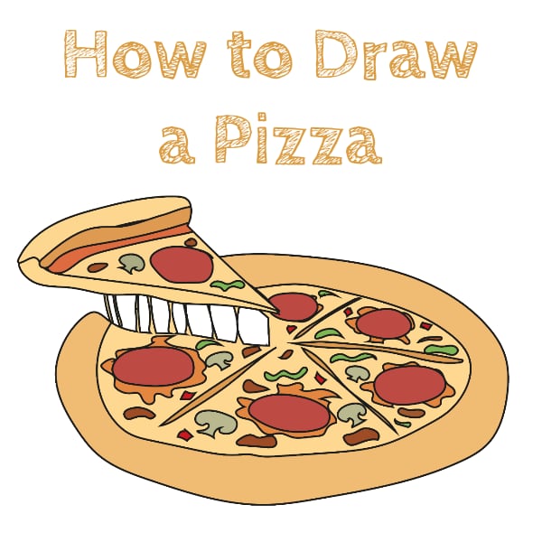 How to Draw a Pizza Easy
