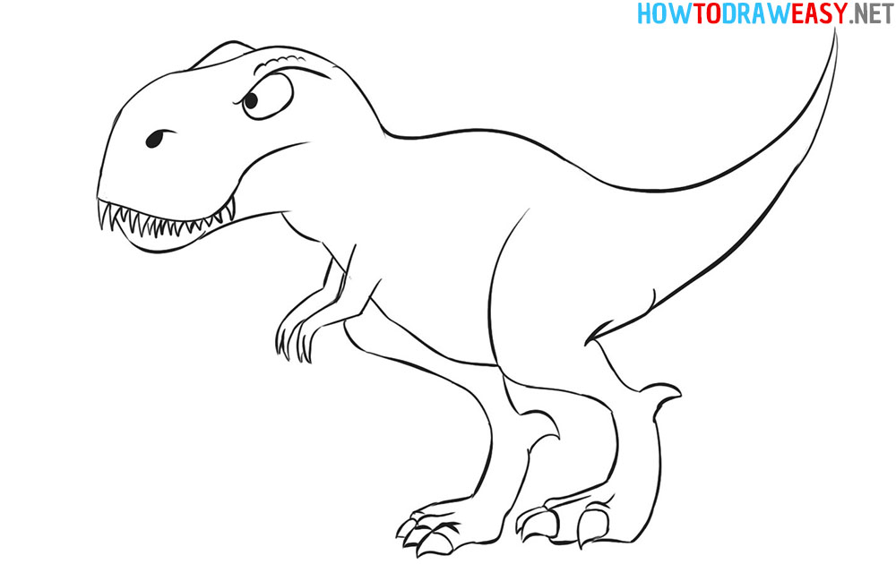 T Rex How to Draw