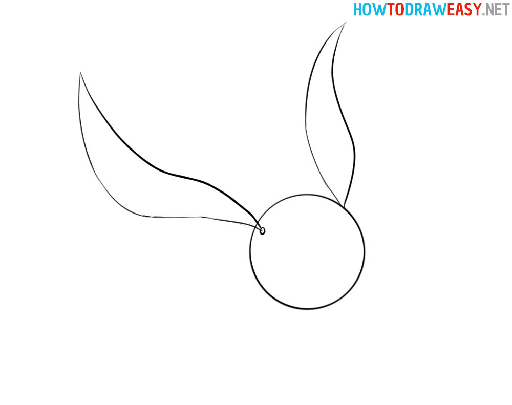 The Golden Snitch Drawing Tutorial