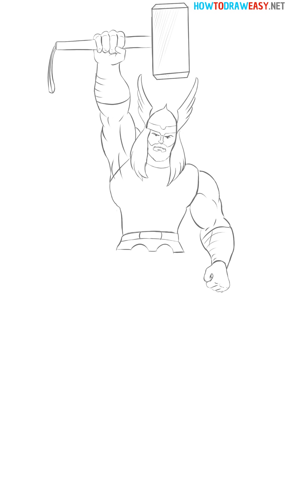 Thor Drawing for Beginners