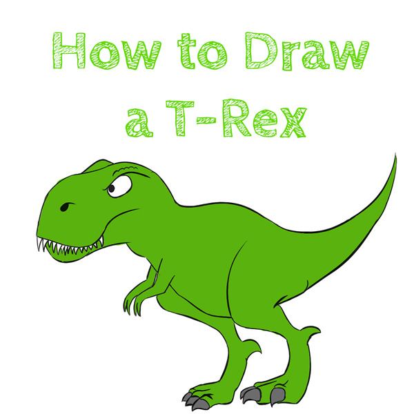 How to Draw a T-Rex Easy