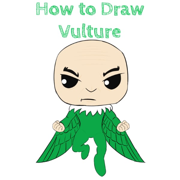 How to Draw Vulture from Spiderman Easy