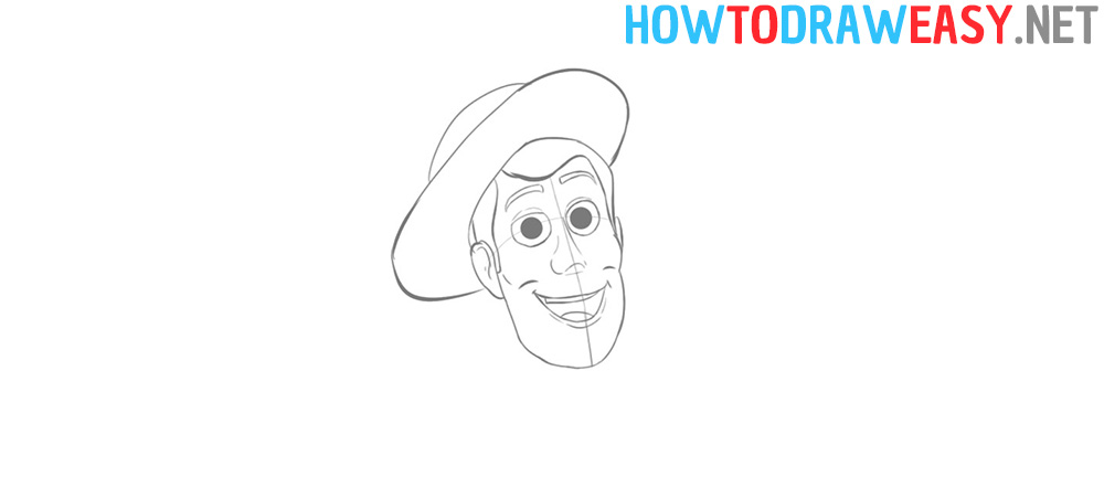 Woody Toy Story Drawing Step 8