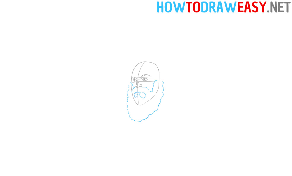 Zeus Beard Drawing