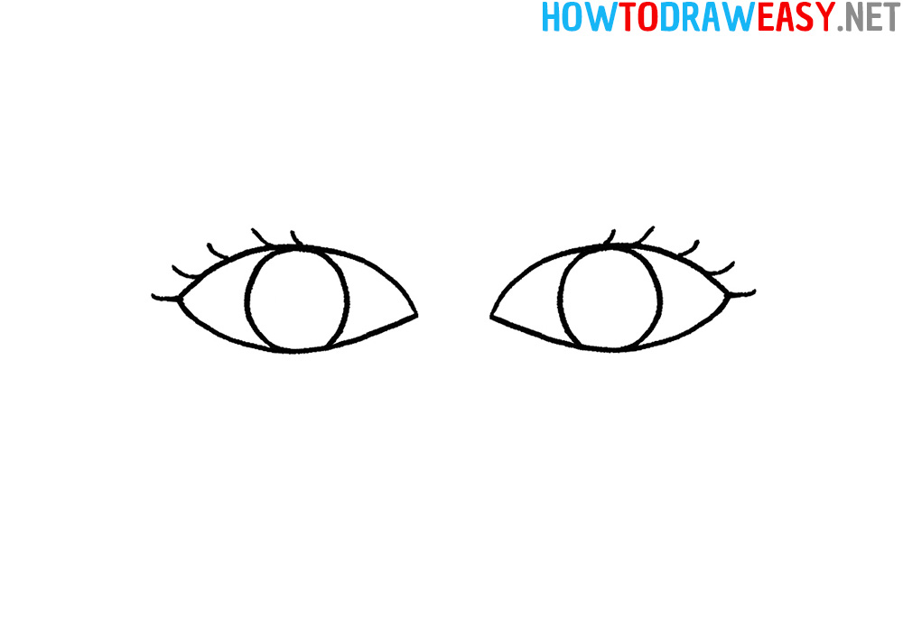 how to draw eyelashes