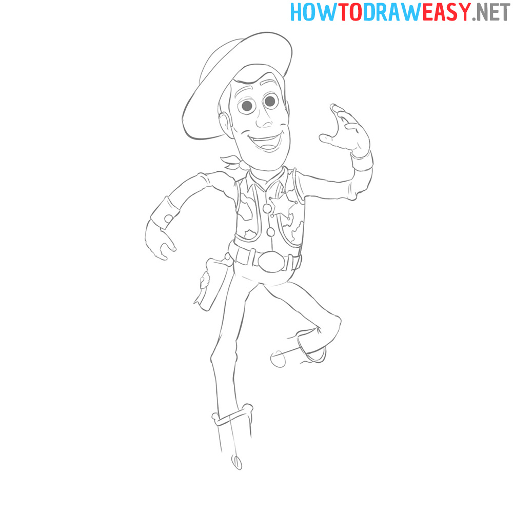 how to draw woody toy story