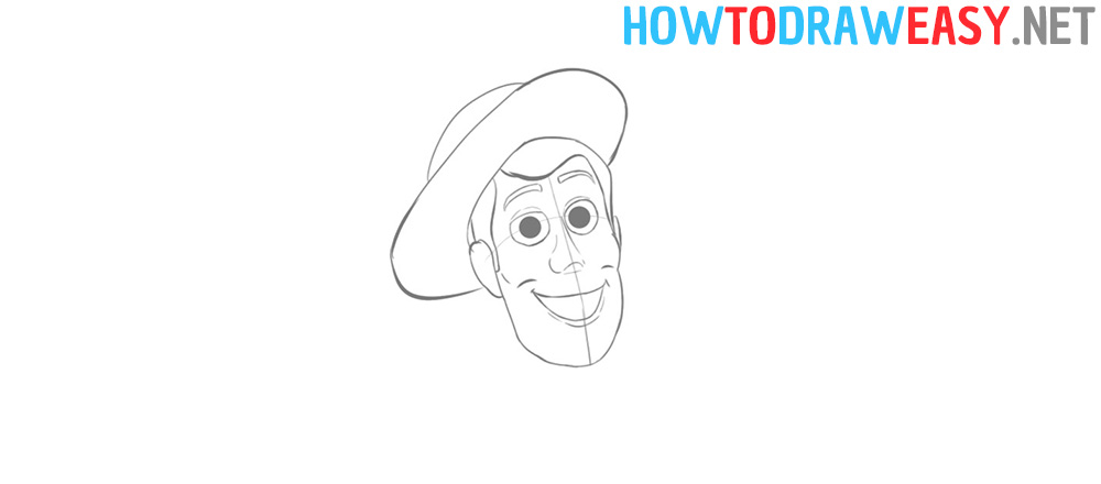 woody toy story drawing step 7