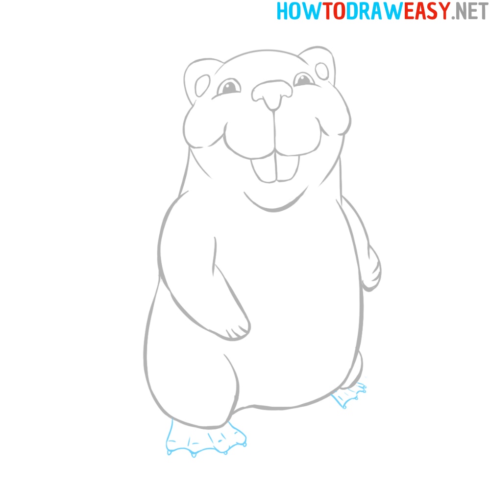 Cartoon Beaver Drawing Tutorial