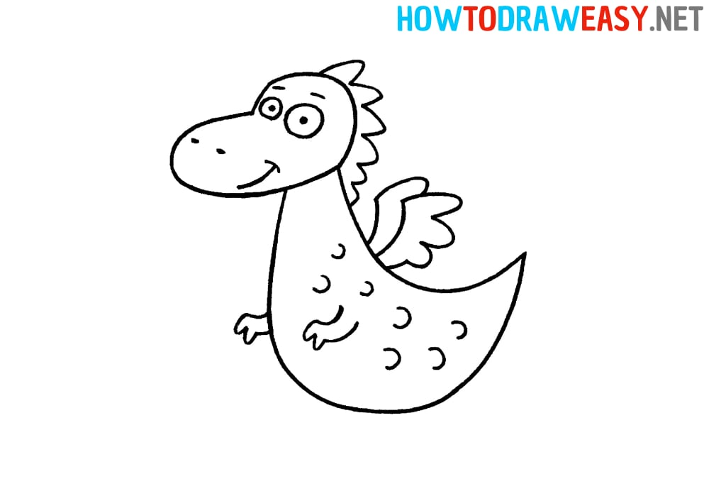 Cartoon Dragon Drawing Tutorial