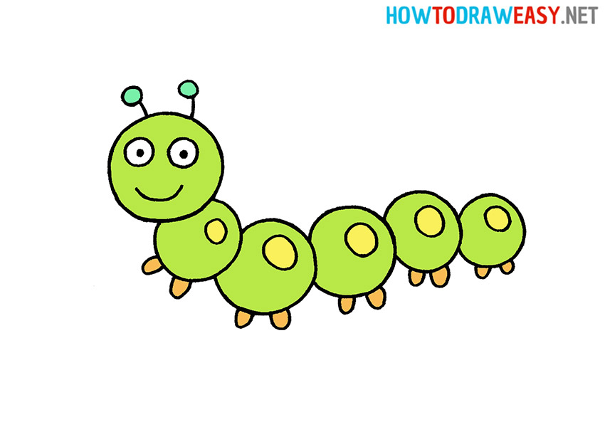 Caterpillar Easy Drawing