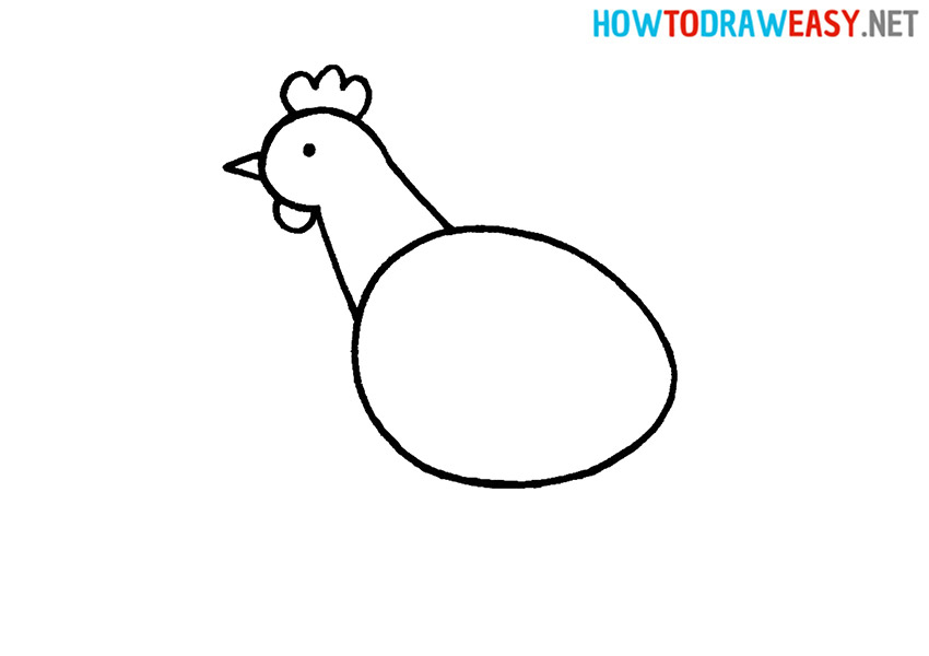 Chicken Drawing Tutorial