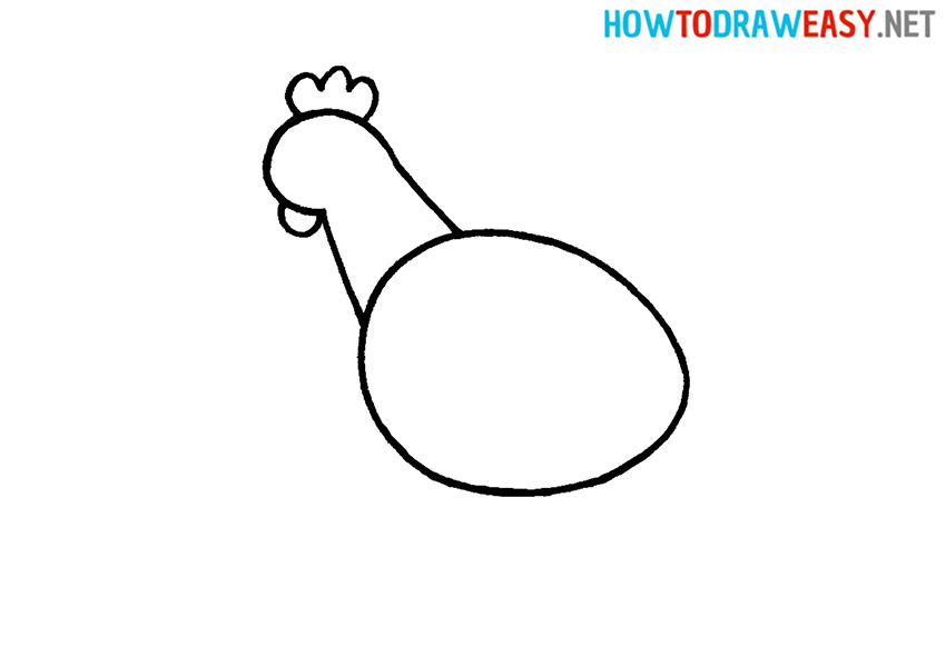 Chicken Easy Drawing Tutorial
