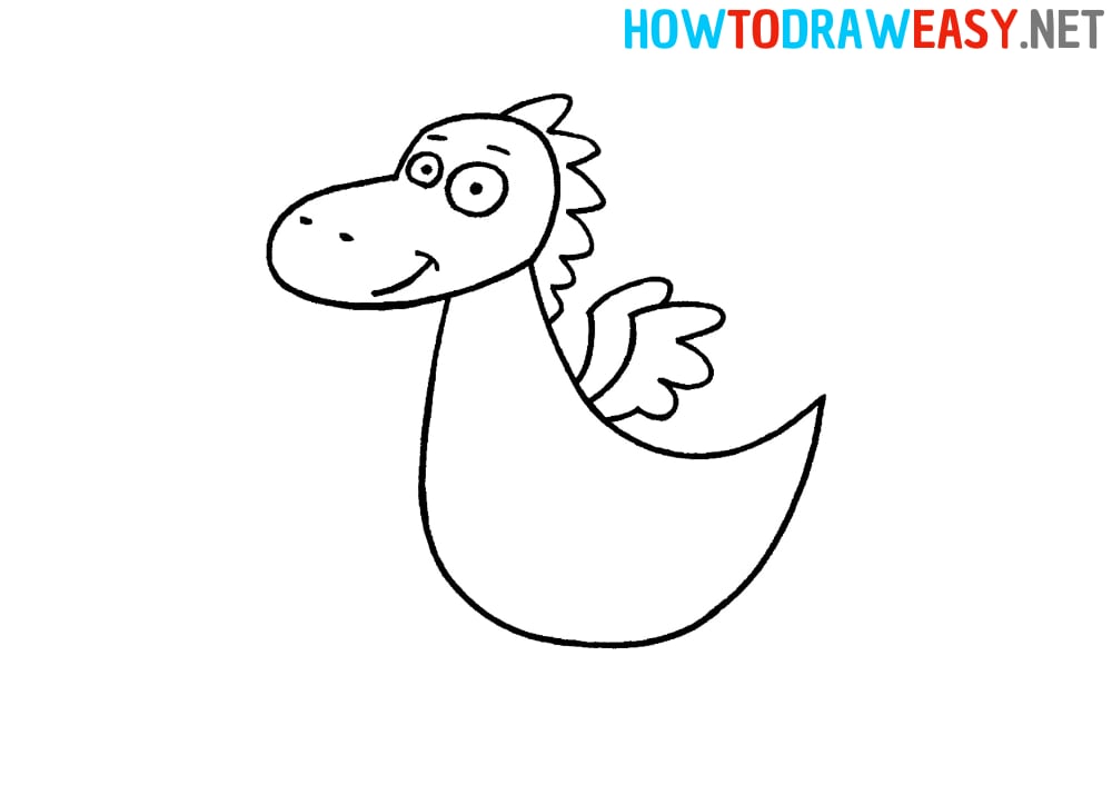 Cute Dragon Drawing Tutorial