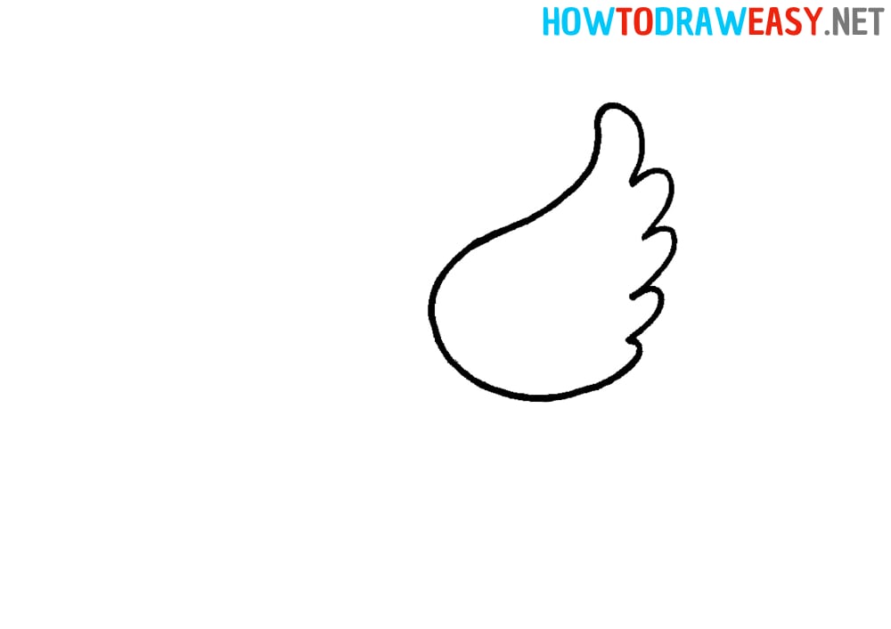 Dove Wing Drawing Tutorial