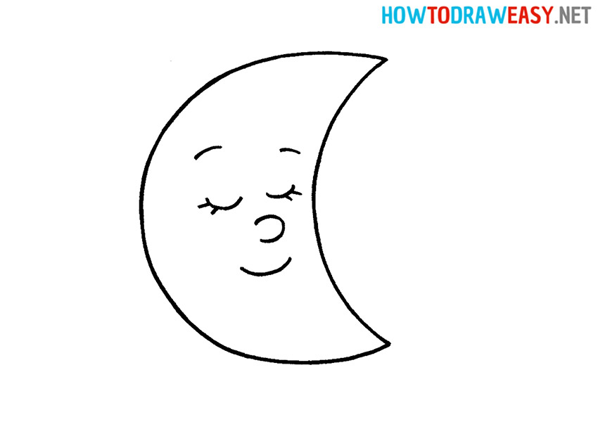 Drawing Moon for Kids