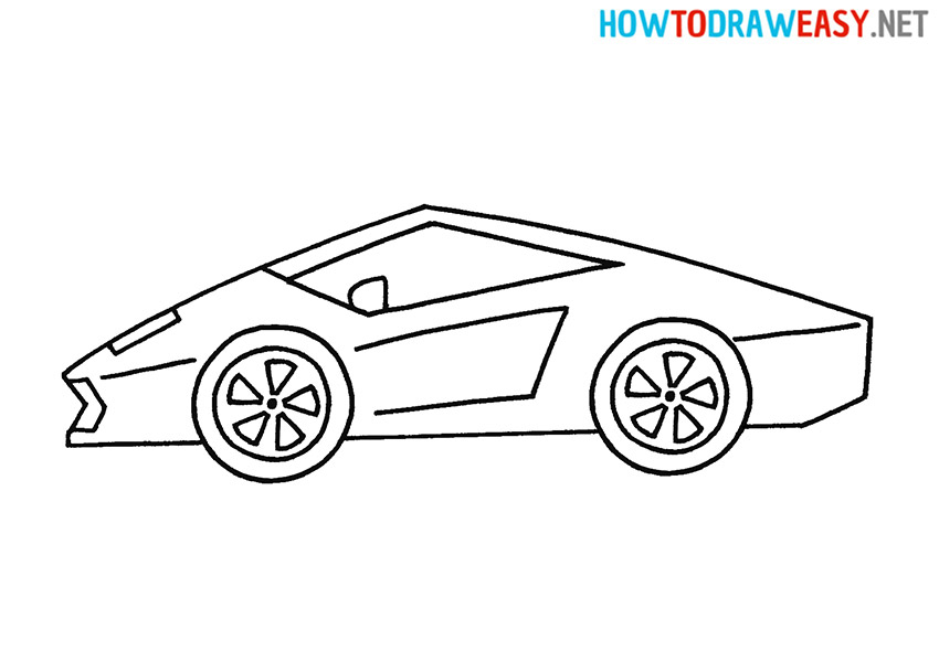 Drawing a Lamborghini