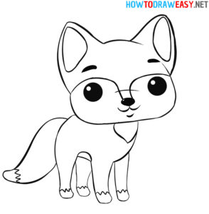 How to Draw a Cartoon Fox - How to Draw Easy