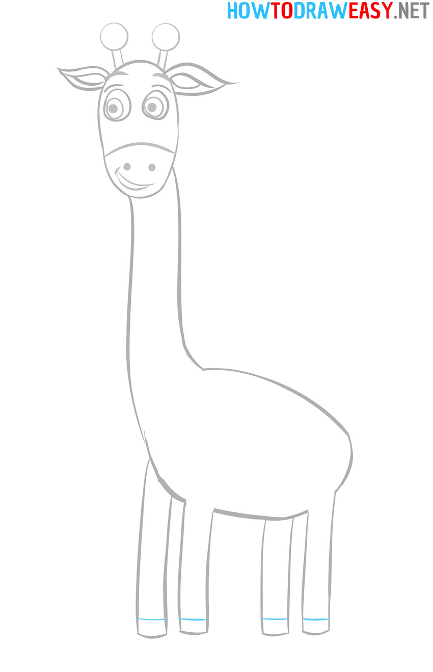 Giraffe Drawing for Kids