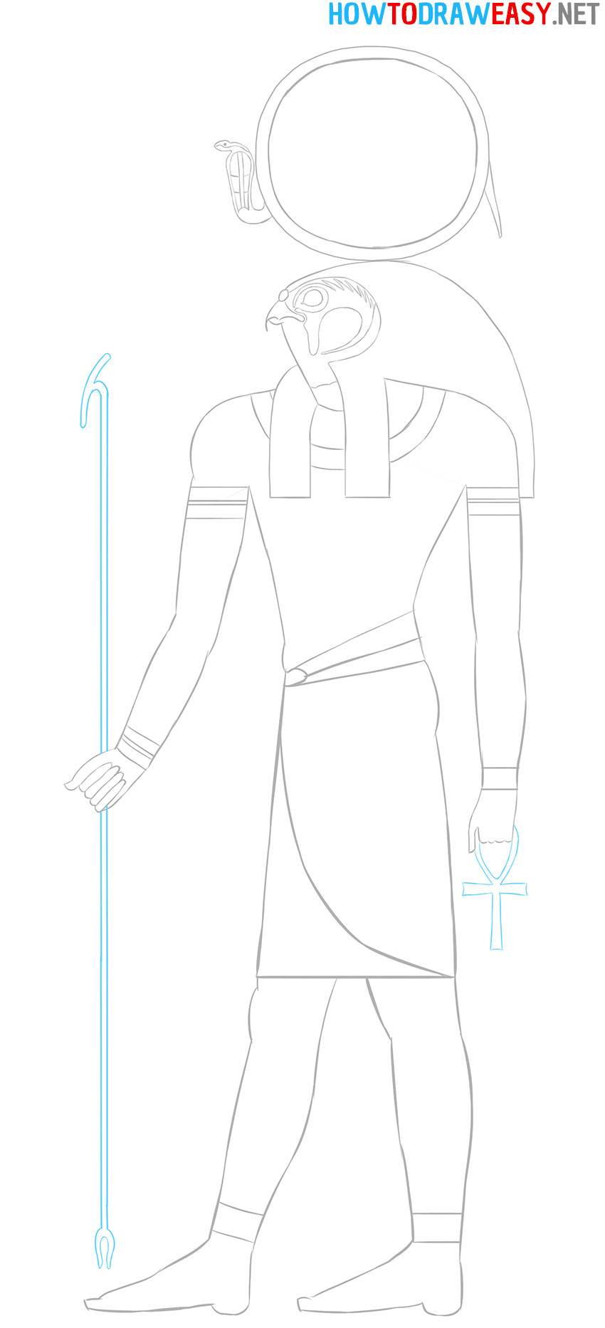 How to Draw Ancient Egyptian god