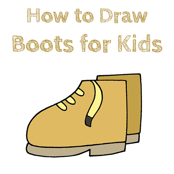 How to Draw Boots for Kids