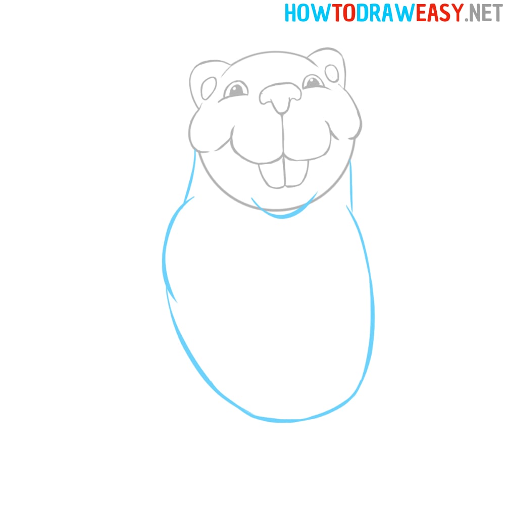 How to Draw Step by Step Beaver