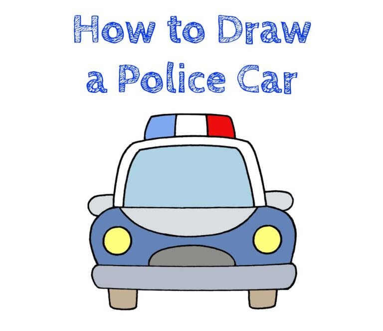 How to Draw a Police Car How to Draw Easy