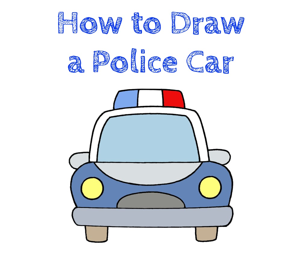 How to Draw Step by Step Police Car
